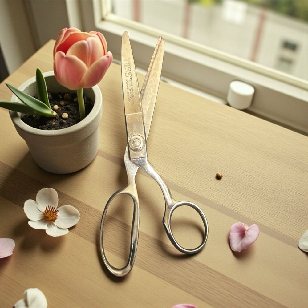 Vintage WISS Pinking Shears Scissors USA Chrome